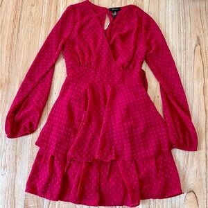 Red Japna flowy dress